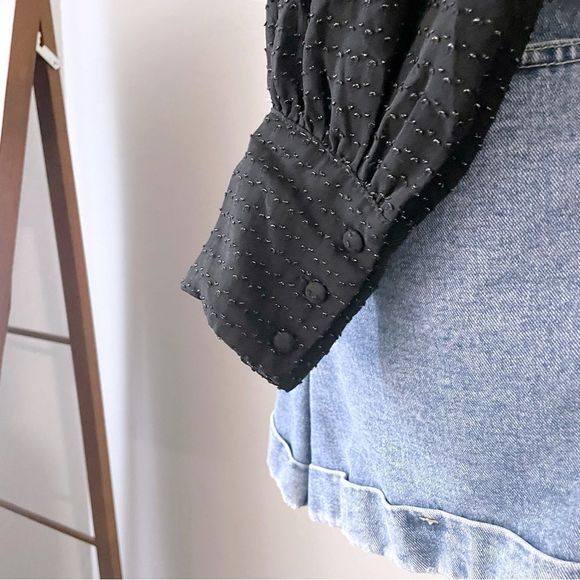 Sheer Black Top — Bar III - Picture 3 of 5